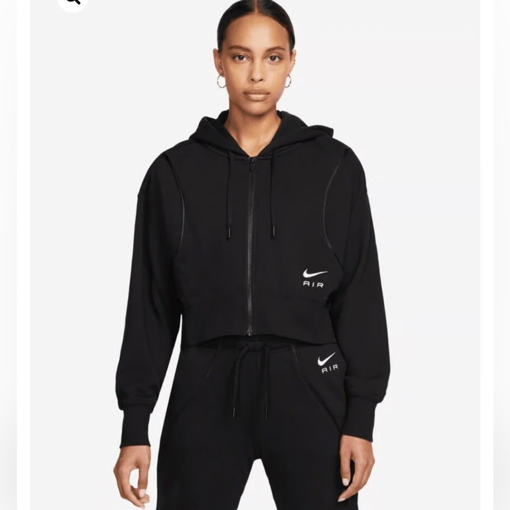 Nike Black Air Cropped Hoodie
